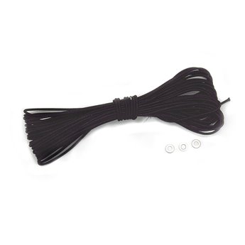 Ελαστικό σχοινί BasicNature μαύρο 2 mm 10 m