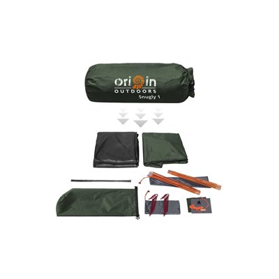 Origin Outdoors Σκηνή Snugly 2 άτομα