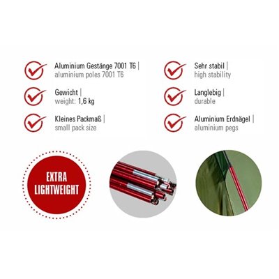 Σκηνή Siskin 2.0 LW Biker Tent Extra Lightweight High Peak