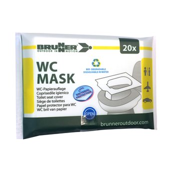 Χαρτί δαχτυλίδι τουαλέτας WC Mask BRUNNER 20 ΤΕΜΑΧ