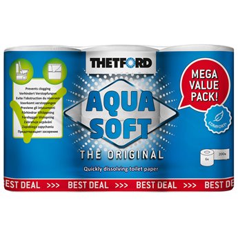 Χαρτί υγείας Thetford Aqua Soft 6 ρολά